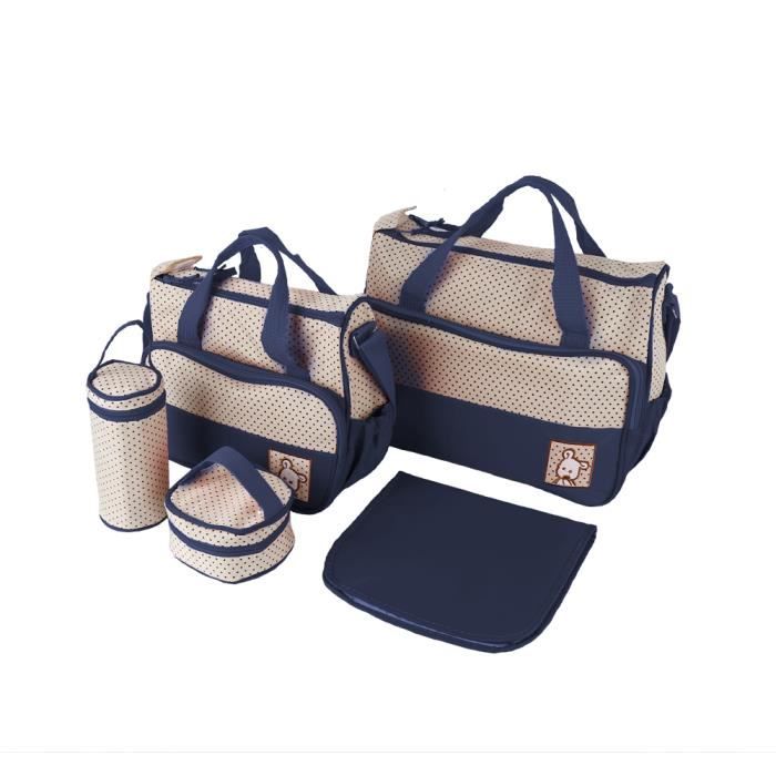 Sac à langer 5 pièces discount