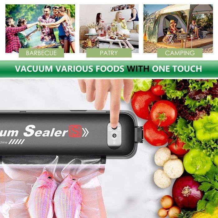 Appareil De Mise Sous Vide Portable 3-en-1 GOEDCH - Scellage Sous Vide, Simple, Extraction, Batterie 1200mAh - 4