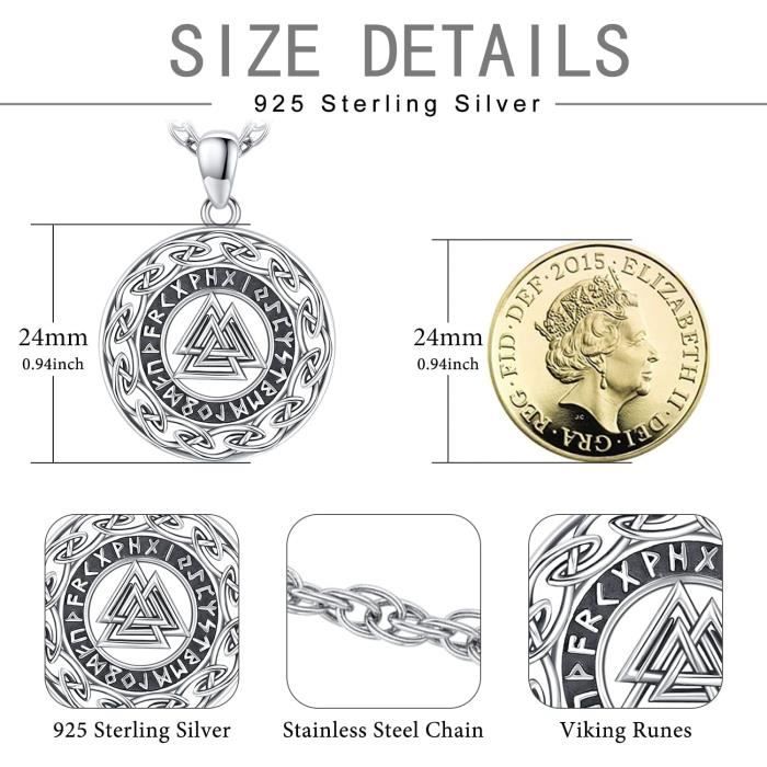 Pendentif Anubis En Argent Sterling 925 Pour Homme Biker Punk