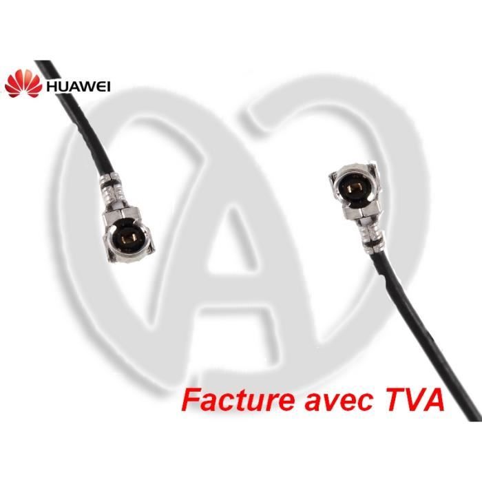 Câble Coaxial 12,8 Cm Pour Huawei Mate 20 Lite - Référence 05092203007, Noir, Neuf Sous Blister