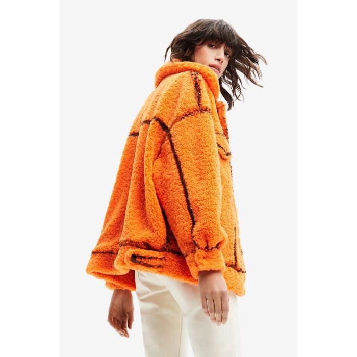 Polaire orange femme outlet