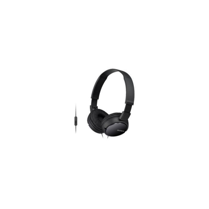 Casque Sony MDR-ZX110AP ‎Pliable avec Microphone - Jack 3,5 mm (MDRZX110APBZE) prix Maroc