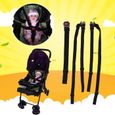 ZJCHAO Harnais 5 points bébé Sangle de sécurité réglable pour poussette pour bébé Chaise de salle à manger pour enfants-2