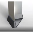 10x embout de tube pied étagère 36x36mm (A = 36) profilé forme en L plastique patin guide carré angle angulaire-2