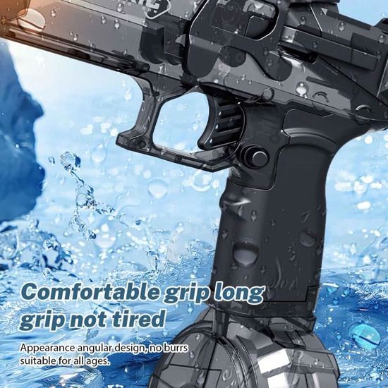 Pistolet à Eau électrique Euakee – 500 + 75 Ml, Portée 6 M, Batterie Rechargeable 500 MAh, ABS Durable, Pour Batailles D'été