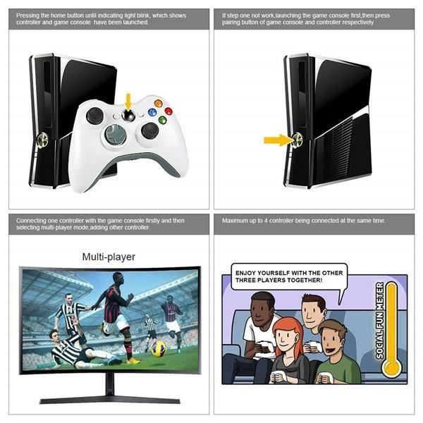 Manette sans fil Xbox 360 - Microsoft