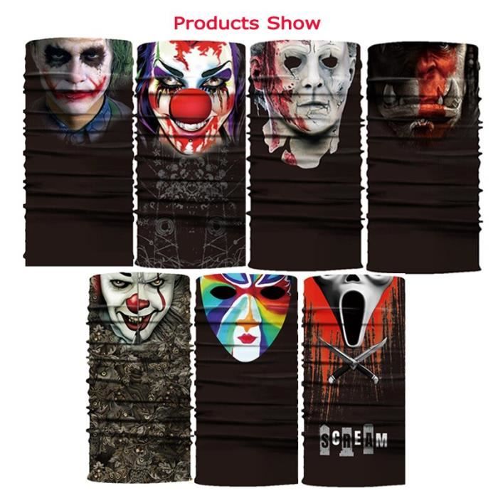 BEUSS Art Abstrait Bandeau Foulard Masque Écharpe Bandana Femmes Hommes