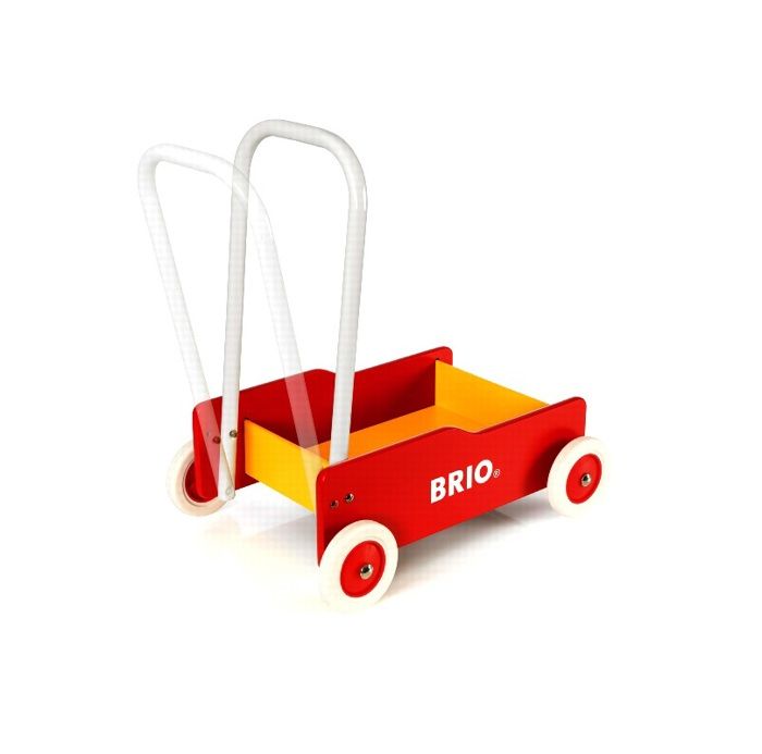 BRIO - 30200 - Girafe à tirer - Jouet à tirer en bois certifié FSC - Jouet d'éveil premier age - Stimule la marche - Roues silencieuses - A partir de
