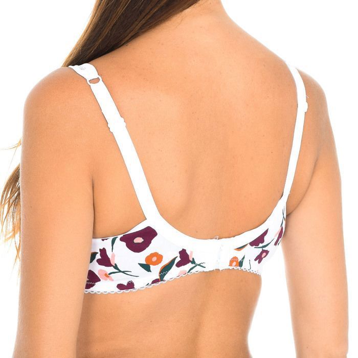 soutien gorge Dim classique generous fleurs noires imprimé