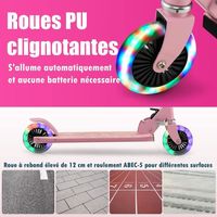GOPLUS Trottinette Enfant de 3 à 7 Ans, Trottinette Pliable avec 2 Roues Lumineux, Poignée Hauteur Réglable, Frein sur Roue Arrière, Charge Max 70KG, 63/73/86cm, Cadeau pour Garçon/Fille(Rouge GOPLUS Trottinette Enfant de 3 à 7 Ans, Trottinette Pliable avec 2 Roues Lumineux, Poignée Hauteur Réglable, Frein sur Roue Arrière, Charge Max 70KG, 63/73/86cm, Cadeau pour Garçon/Fille(Rouge
