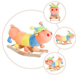 JOUET À BASCULE Cheval à bascule modèle chenille multicolore