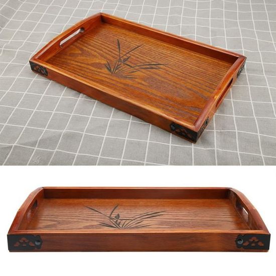 Plateau Rectangulaire En Bois D'acacia - 30x12cm | Déco Et Service - Naturel Et Robuste