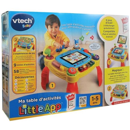 Vtech Baby Ma Table D Activites Little App Cdiscount Jeux Jouets