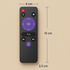 Télécommande Universelle Compatible Q3 Max, Android TV X96Q Pro, Lemon TV - Neuf, Portée 5-10m