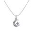 collier lune etoile or blanc collier lune etoile or blanc