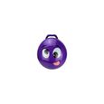 Ballon sauteur violet XL 55 cm Visage qui tire la langue - Balle gonflable avec poignee - Jouet d'interieur, gym - Enfant 50 kg ma-0