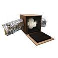 Caisson isobox à monter pour extracteur 250 mm - Winflex Ventilation - Blanc - Cube en bois mélaminé et renforcé-0