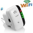 hk04784-Aigital Répéteur WiFi N300 2.4GHz sans Fil Extender WiFi la portée du Signal Amplificateur(WPS, Antennes Intégrées) Mini-0
