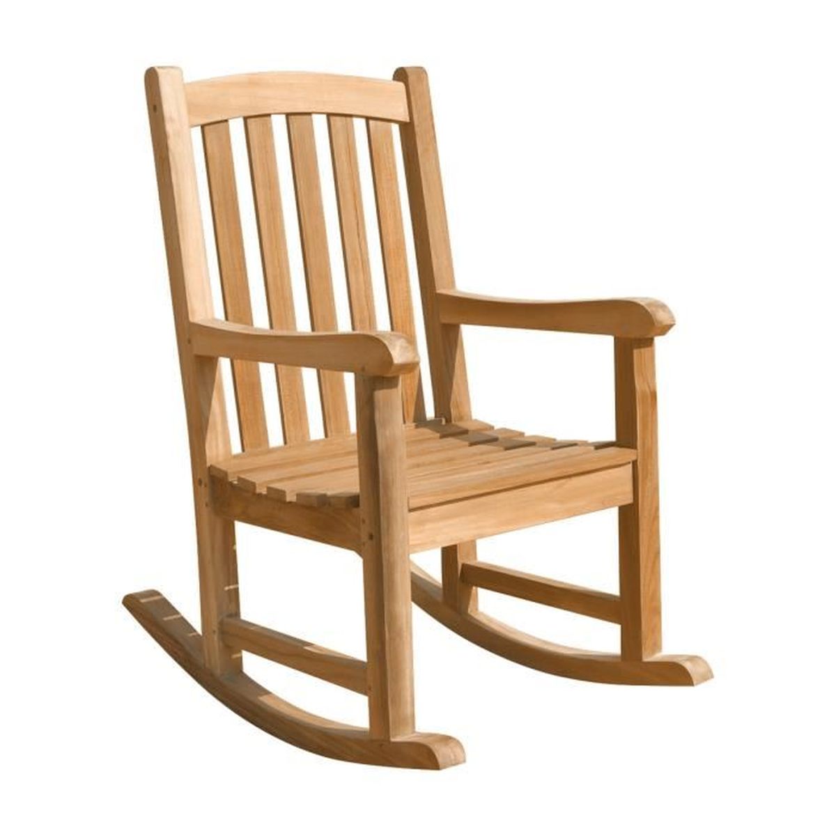 Rocking chair en teck massif  Cdiscount Maison