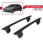 Barres Transversales Menabo Pour Opel Astra K 2016-2024 - Noires Et Aérodynamiques