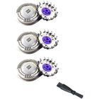 BRAND Têtes de rasoir de rechange Oral-Q pour Philips PT739 PT737 PT727 HQ8 - Lot de 3 + Brosse de nettoyage