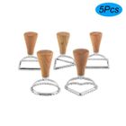 JF-ENG 5PCS Moule Pâtisserie Moule à Biscuits Gâteau Découpe Pâte