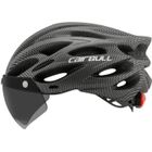 LEOCLOTHO Casque de vélo de Sécurité,VTT Visière Amovible Réglable,Casque de Vélo de Montagne et de Route Spécialisé pour Homme Adultes-Gris