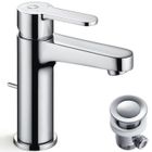 CECIPA MAX CECIPA mitigeur de lavabo salle de bain avec tirettes, robinetterie de lavabo hauteur 112 mm