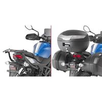 Support top case moto Givi Monokey ou Monolock Suzuki SV 650 (16 à 20) - noir