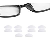 Protège-nez pour lunettes silicone transparent 5 paires (15 mm)   