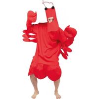 Déguisement Adulte Homard Rouge - PTIT CLOWN - Costume d'Animal de la Mer - Rouge - Intérieur - 18 ans