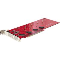 StarTech.com Adaptateur PCIe M.2 - PCIe x16 vers Quad SSD M.2 NVMe/AHCI - Carte Adaptateur M.2 vers PCI Express 4.0, 7,8GBps/