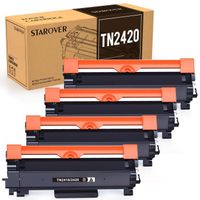 STAROVER 4 NOIR Cartouche de Toner Brother TN2420 TN2410 compatible pour DCP-L2530DW L2510D L2350DN MFC-L2750DW L2710DN 2710