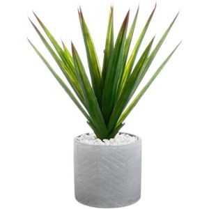 FLEUR ARTIFICIELLE Plante Artificielle Aloe Vera - Pot en Céramique -