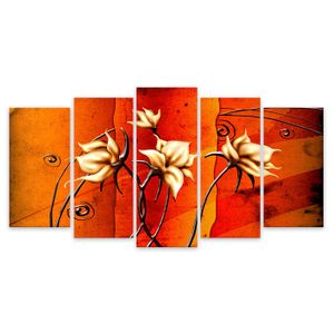Tableau Graphique Pissenlits Graphiques HXA DECO 80x50 cm D/écoration Murale Tableau Moderne Impression sur Toile