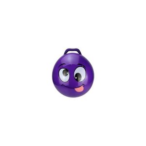 BALLON - BÂTON SAUTEUR Ballon sauteur violet XL 55 cm Visage qui tire la langue - Balle gonflable avec poignee - Jouet d'interieur, gym - Enfant 50 kg ma