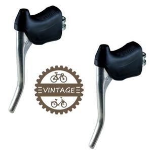 cyclingcolors LEVIERS DE Frein Velo Course Double Commande Route Vintage  Epoque Aluminium