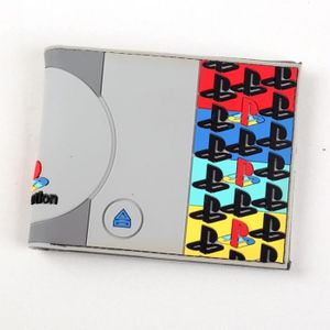 Nouveau Officiel Sony Playstation CONSOLE PS1 Jeu gris ID & carte Bi-Fold Portefeuille 