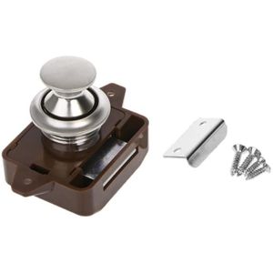Camper Bouton Poussoir Serrure à Loquet Porte Placard Camping-Car Armoire Camper Verrou 