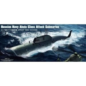 KIT MODÉLISME Maquette de bateau Hobbyboss Echelle 1:350 - Marine Russe SSN Akula Classe Étui Attack Submarine Kit d 91495