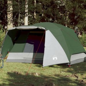 TENTE DE CAMPING Tente de camping 4 personnes vert imperméable - EA