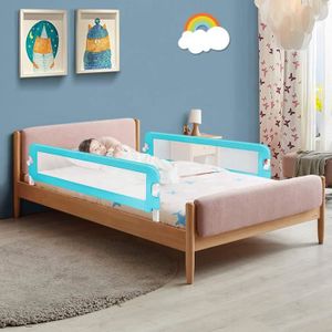 barrière de sécurité pliable pour enfant et enfant Gris pour lit simple protection de lit 200 cm barrière de sécurité pliable et portable YLFH Barrière de lit 