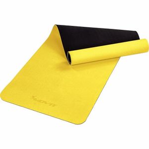 TAPIS DE SOL FITNESS Tapis de gymnastique MOVIT Premium en TPE - Jaune - 190 x 60 x 0,6 cm