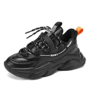Juleya Garçon Bottes de Neige Hiver Chaussures de Course Chaussures de Randonnés Botines Trekking Baskets Sport en Plein Air pour Enfants Bleu Vert Orange 30-40