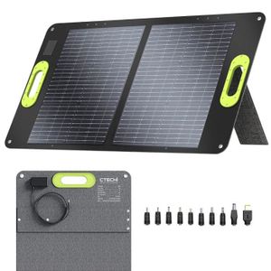 KIT PHOTOVOLTAIQUE CTECHi Panneau solaire pliable 60W, kit de chargeu