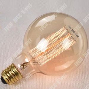 AMPOULE - LED TD® Ampoules Vintage  E27 à visser  Filament droit  Lumière chaude  Décoration lumineuse  Ampoules vintage  Ampoules décoratives