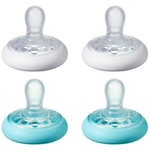 Tommee Tippee Sucette Fun 6-18 mois silicone/PP lot de 6