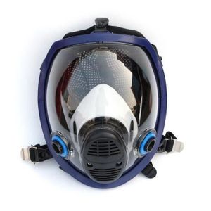 Masque facial complet Peinture en aérosol Pesticide Masque à gaz Protection  industrielle Masque facial complet
