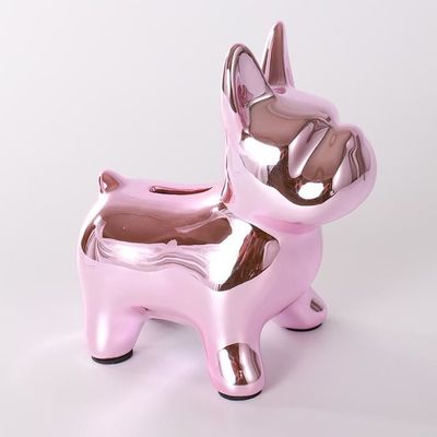 Tirelire bouledogue avec casque à strass en céramique | Maisons du Monde