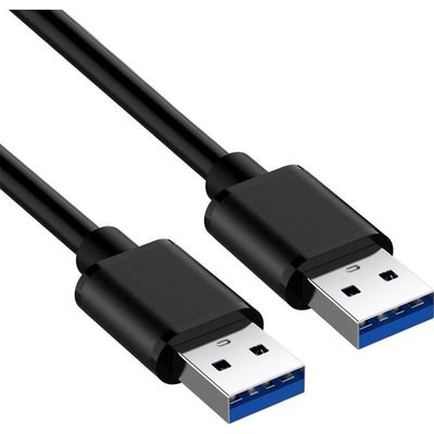 Usb A Vers Usb A Câble USB 3.0 De 2 M, USB 3.0 A Vers A, Transfert Haut Débit 5 Gbit/s, Câble USB De Type A Mâle Vers Mâle, Compatible Avec Blu-ray